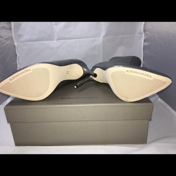 BCBGMAXAZRIA Runway Cara Bootie Pewter Metallic Color Size 6 $375 - Picture 6 of 7